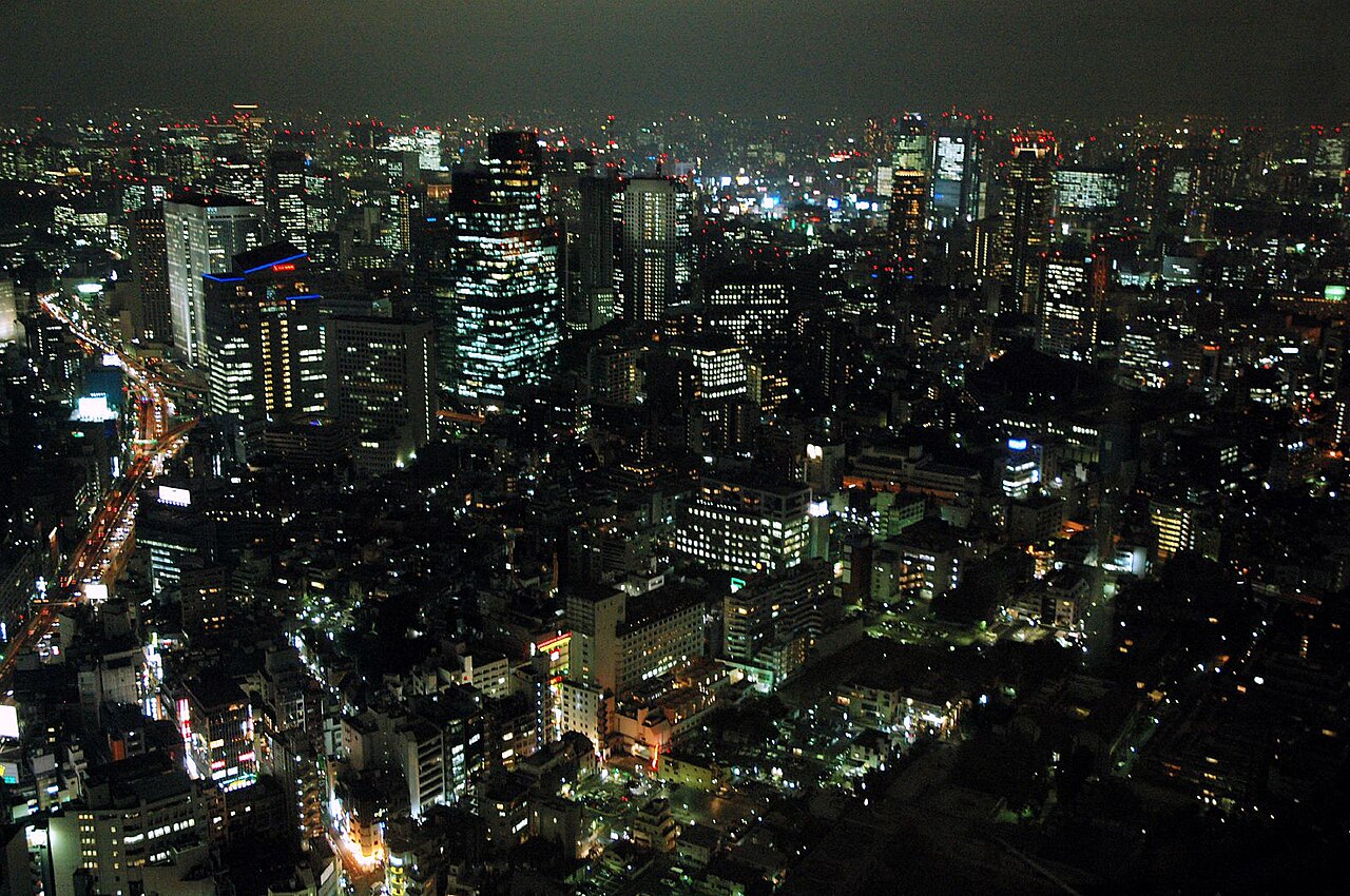 Tokyo skyline at night
