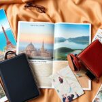 Luxury travel itinerary with designer accessories and destinations.