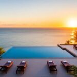 Un refuge de luxe à couper le souffle avec vue sur l'océan et piscine à débordement.