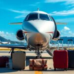 Jet privé prêt pour une escapade de vacances ultime.