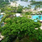 a resort with a swimming pool