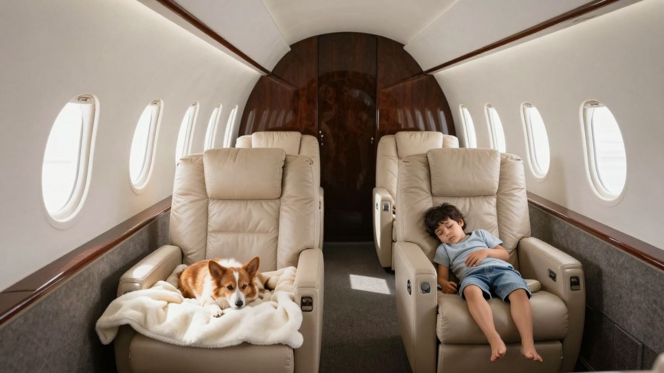 Read more about the article Transatlantic Private Jet Best for Family Sleep and Pets
