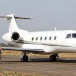 African photographic jet with ranger guides